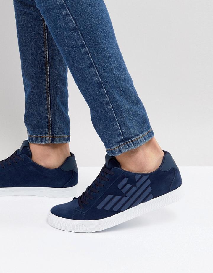 Ea7 Sneakers In Navy - Navy