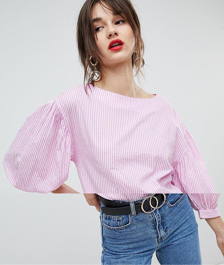 Vero Moda Oversized Sleeve Shirt-pink