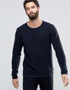 Only & Sons Textured Knitted Sweater - Navy