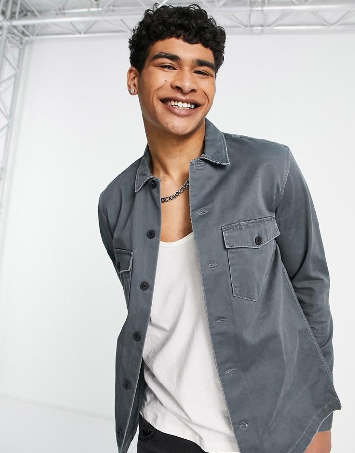 Allsaints Firebase Ls Shirt-green