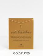 Dogeared Gold Plated Stand Out From The Crowd Giraffe Reminder Necklace - Gold