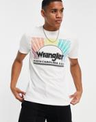 Wrangler Rainbow Logo T-shirt-white