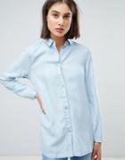 Waven Nott Denim Shirt-blue