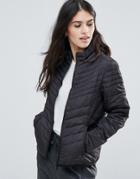 Only Dori Tube Quilted Jacket - Black
