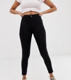 New Look Petite Hallie Disco Jean In Black