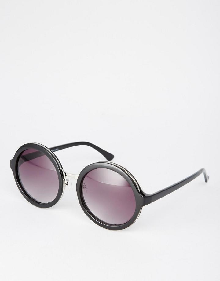 New Look Round Sunglasses - Black