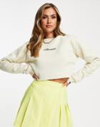 Ellesse Cropped Sweatshirt In Oatmeal-neutral