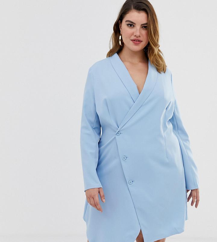 Unique21 Hero Relaxed Fit Tux Dress - Blue
