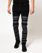Cheap Monday Tight Vertical Coated Jeans - Black
