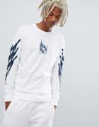 Adidas Skateboarding Tennis Long Sleeve T-shirt In White Dh3916 - White