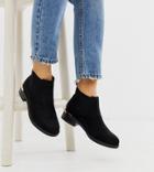 New Look Wide Fit Metal Detail Chelsea Boot In Black - Black