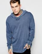 American Apparel Washed Overhead Hoodie - Washed Bluette
