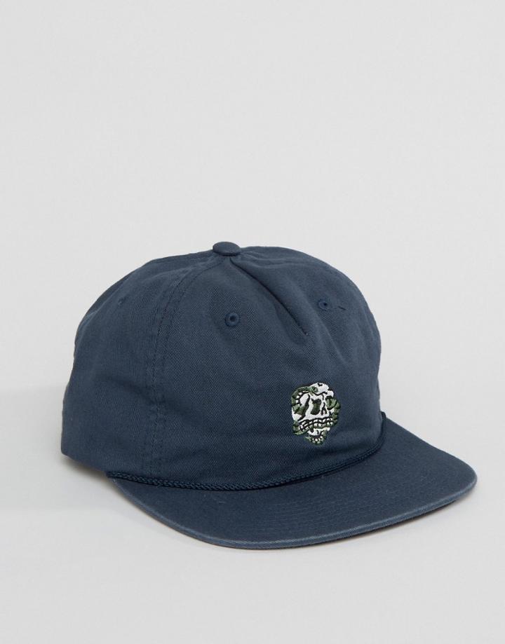 Brixton Boa Snapback Cap - Navy