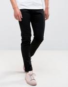 Weekday Friday Skinny Jeans Black Wash - Black