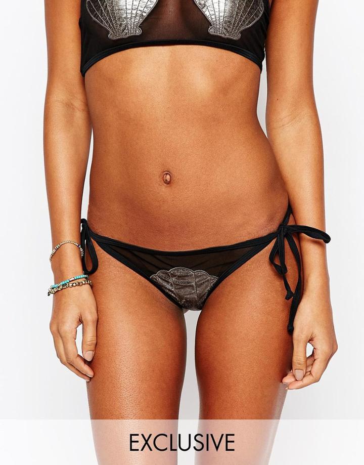 South Beach Mesh Shell Bikini Bottom