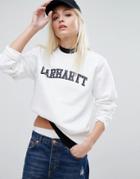 Carhartt Wip Oversized Sweatshirt With Text Logo - White