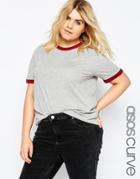 Asos Curve Basic Cuff T-shirt