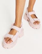 Public Desire Brighton Chunky Sandals In Baby Pink
