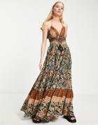 Free People Real Love Paisley Print Maxi Cami Dress In Multi
