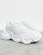 Truffle Collection Chunky Trainers In White