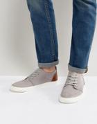 Asos Casual Shoes In Gray Faux Suede - Gray