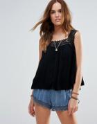 Rip Curl Fiesta Cold Shoulder Beach Top - Black
