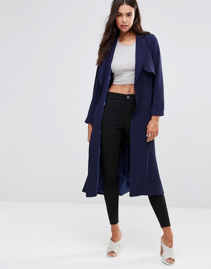 Unique 21 Lightweight Trenchcoat - Navy