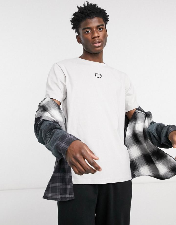 Criminal Damage Eco Essentials T-shirt In Stone-neutral
