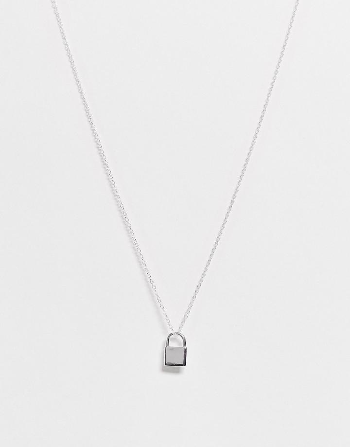 The Status Syndicate Sterling Silver Lock Necklace