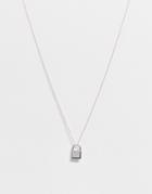 The Status Syndicate Sterling Silver Lock Necklace