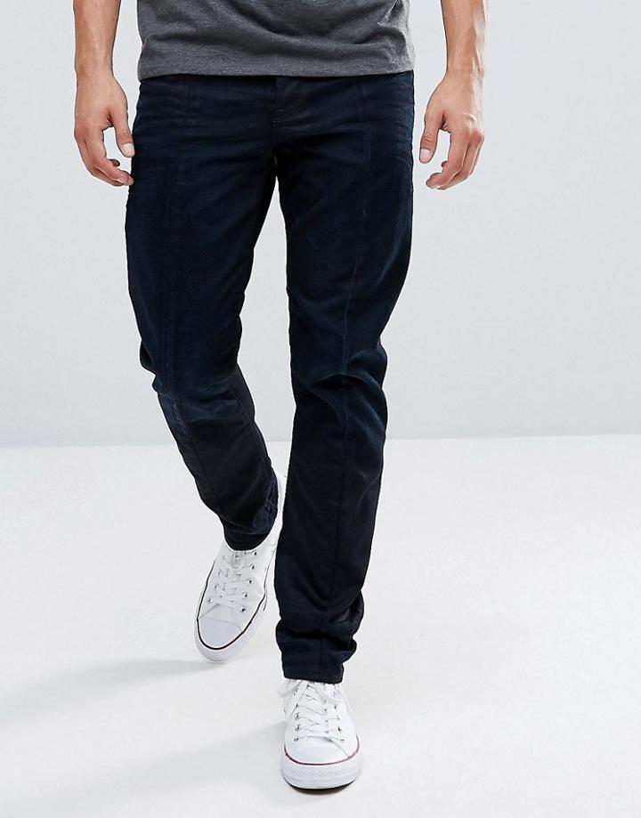 G-star Lanc 3d Tapered Indigo Aged Jean - Blue