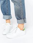 Missguided Holographic Tab Sneakers - White