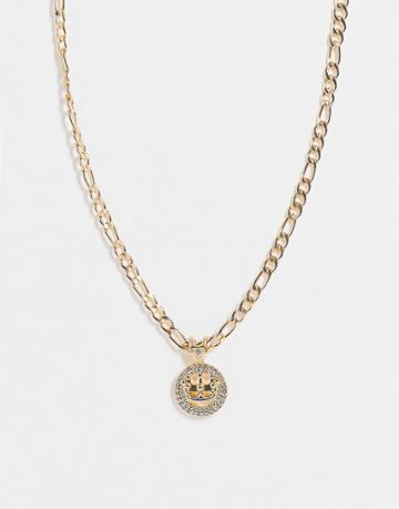 Wftw Crown Chain Pendant In Gold