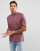 Original Penguin Logo T-shirt Regular Fit In Plum - Red