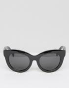 Cheap Monday Oversized Cat Eye Sunglasses In Black - Black