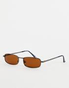 Svnx Rectangle Sunglasses In Brown