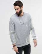 Religion Distressed Sweatshirt - Gray Marl