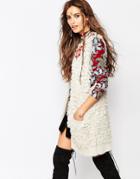 Native Rose X Native Knits Peace Loop Vest - Cream