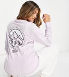 Columbia Cades Cove Long Sleeve Back Print T-shirt In Lilac Exclusive At Asos-purple
