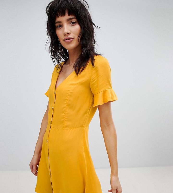 Stradivarius Button Front Dress