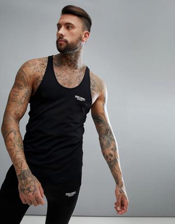 Muscle Monkey Muscle Tank In Black - Black