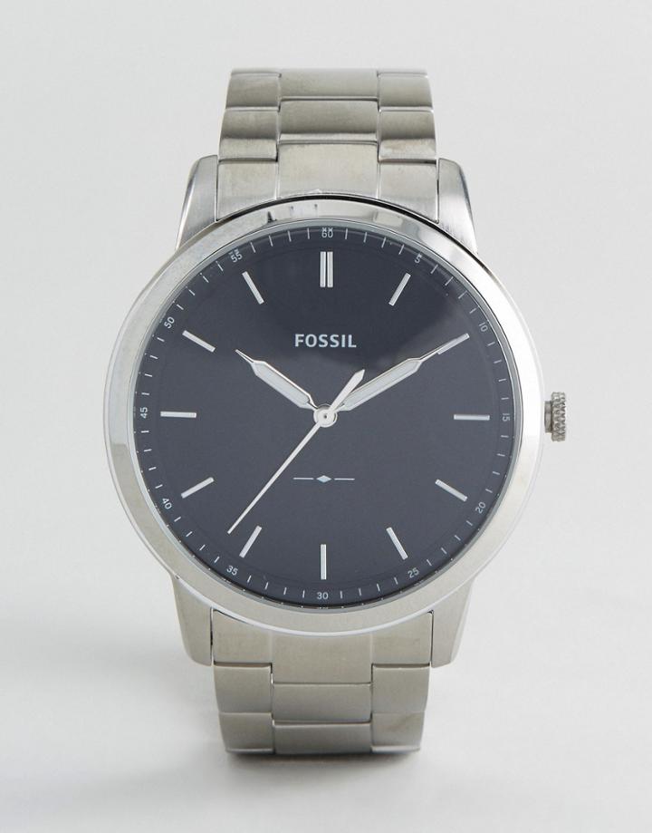 Fossil Fs5307 Bracelet Watch In Silver 44mm - Silver