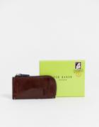 Ted Baker Chicar Coin & Card Holder In Tan