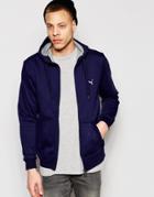 Puma Zip Up Hoodie With Small Logo - Navy