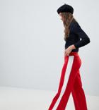 Mink Pink Varsity Wide Leg Trackpant - Red