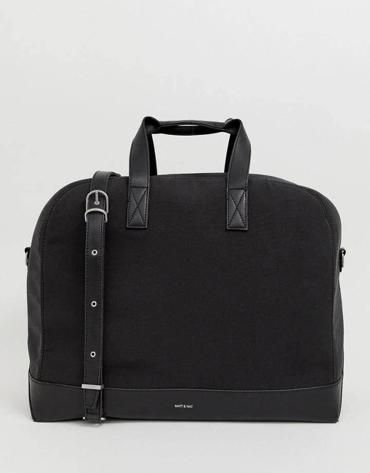 Matt & Nat Calvi Canvas Carryall In Black - Black