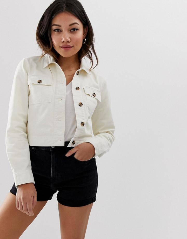Miss Selfridge Utility Jacket In Cream - Cream