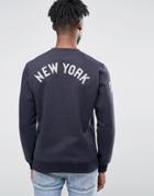 New Era Yankees Raglan Sweatshirt With Back Print - Navy