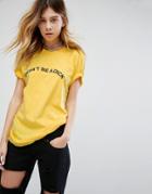 Adolescent Clothing Don't Be A Dick T Shirt - Yellow