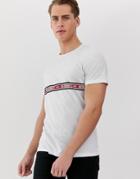 Jack & Jones Core T-shirt With Taping Detail-white